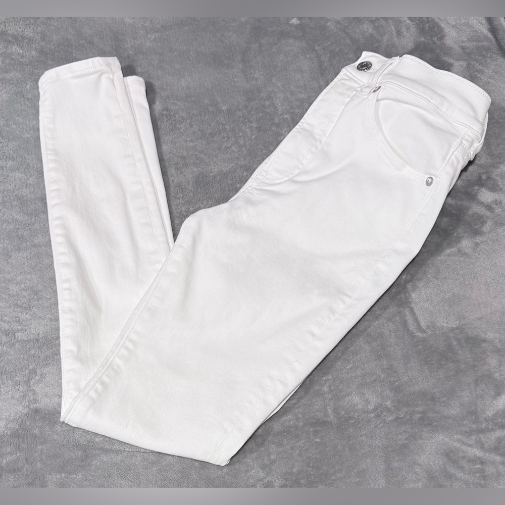 ~Express Women's High Rise White Skinny Jeans
